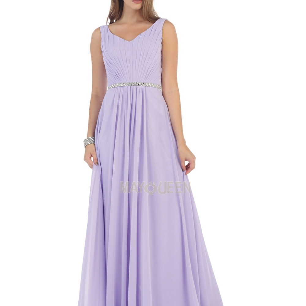 Blue, red, + other Colors formal evening gown chiffon - Picture 6 of 8